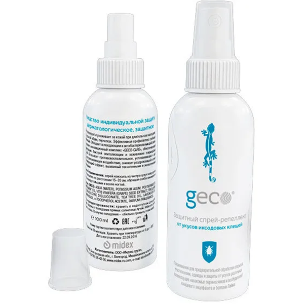 GECO спрей 3в1 100мл от комаров, мошек, клещей (1/40) /с.г.3 года/ в Ноябрьске