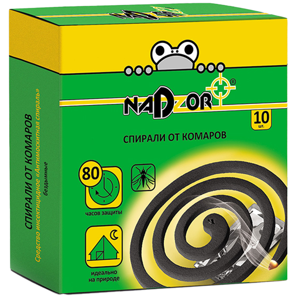 Спирали от комаров NADZOR (10шт) черные в Ноябрьске