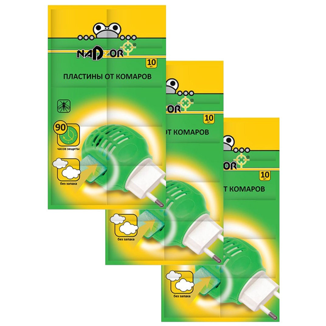 Пластины антикомарные NADZOR (10шт)  в Ноябрьске