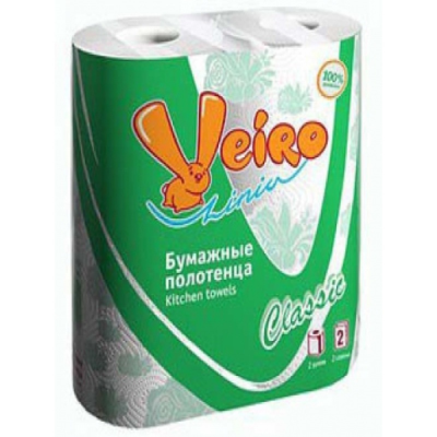 Полотенце бумажное 2сл/2шт Veiro Classic Белое в Ноябрьске