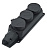 Колодка-розетка 3-ая с загл./заземл. каучук 16А 250V IP44 UNIVersal 602230 в Ноябрьске