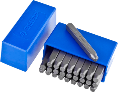 Клейма стальные буквенные ЗУБР латинские 6мм (27 шт.) в Ноябрьске