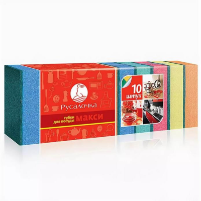 Губка для посуды INSULA Макси 10шт  в Ноябрьске