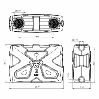 Емкость для воды 2000л,прямоугольная,плоская. Молекула в Ноябрьске