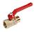 Кран шаровой 1 1/4" ВР-НР DN-32 ручка ГАЛЛОР ПРАКТИК 121, внутренняя/наружная резьба (5110418) в Ноябрьске