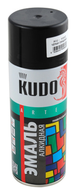 Краска-спрей KUDO черная глянц. 9005, 520мл (16284) в Ноябрьске