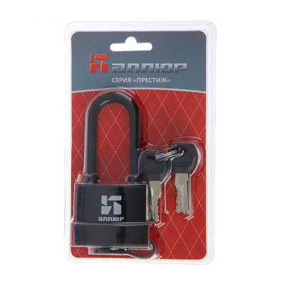 Замок навесной всепогодный ВС1Ч-375ПД АЛЛЮР удлиненная дужка (7831) в Ноябрьске