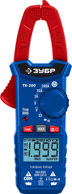 Клещи электроизмерительные ЗУБР ТК200 (59828) цифровые в Ноябрьске