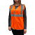 Жилет сигнальный оранжевый Габарит мод.СО-2 ТР (тк.100% полиэфир)  в Ноябрьске