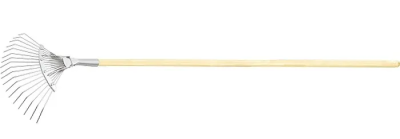 Грабли веерные 18 зубцев проволочные с дер. ручкой СИБРТЕХ (61781) в Ноябрьске