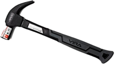 Молоток-гвоздодер 560г  VIRA (901056) (900225) фибергл. ручка в Ноябрьске