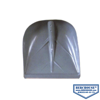 Лопата снеговая пластмассовая 380х400мм BERCHOUSE №3 с планкой в Ноябрьске