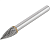 Борфреза 8х17 тип G параболическая заострённая FIT (36620) в Ноябрьске