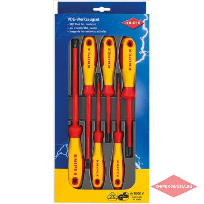 Набор отверток  6шт KNIPEX Schraubendreher SET KN-002012V01 в Ноябрьске