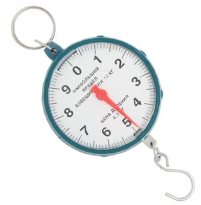 Безмен 10кг. круглый пластик цвет микс (1519718) в Ноябрьске