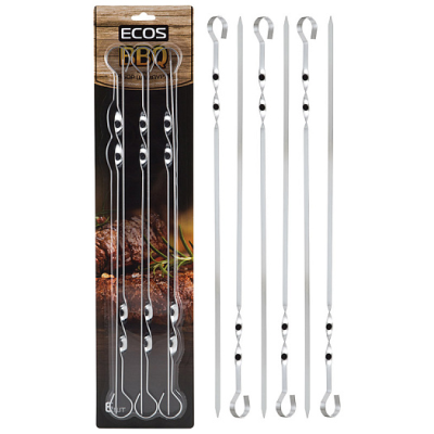 Набор шампуров прямых ECOS ND-301D, 6шт. (45х1х0,15см) в Ноябрьске