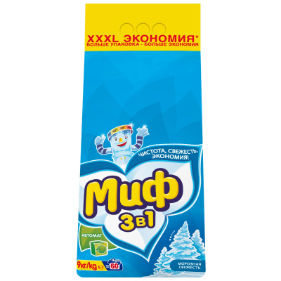 Стиральный порошок Миф автомат 9кг в Ноябрьске